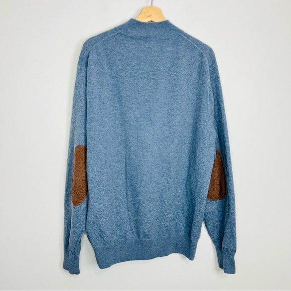 Peter Millar Blue Soft Cashmere 1/4 Zip Pullover XL - Picture 6 of 8